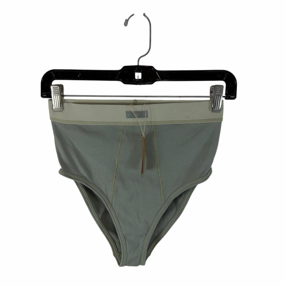 NEW Skims Cotton Rib Brief Size Medium Mineral Green
